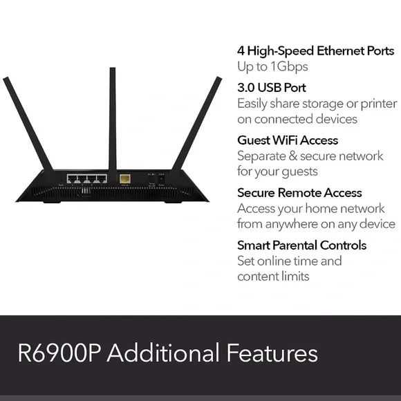 NETGEAR Nighthawk Smart Wi-Fi wireless Router - Picture 5 of 7